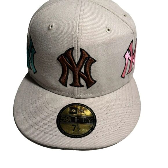 Supreme x New Era Cap Beige Men's Size 7 1/2 59.6 cm